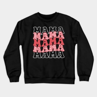 Retro Mama Shirt, Leopard Mama Shirt, Motherhood Shirt, Cute Mom Shirt,Mothers Day Gift, Mama T-shirt,Mom Life Shirt,Mama Shirt Crewneck Sweatshirt